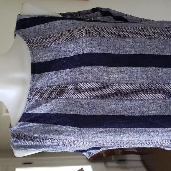 Linen Stripped Dress - Picture 2 of 8